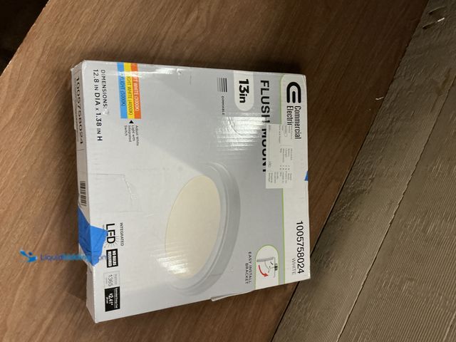 Lot 49-5413134 - Commercial Electric
13 in. White Selectable LED Flush Mount Unused