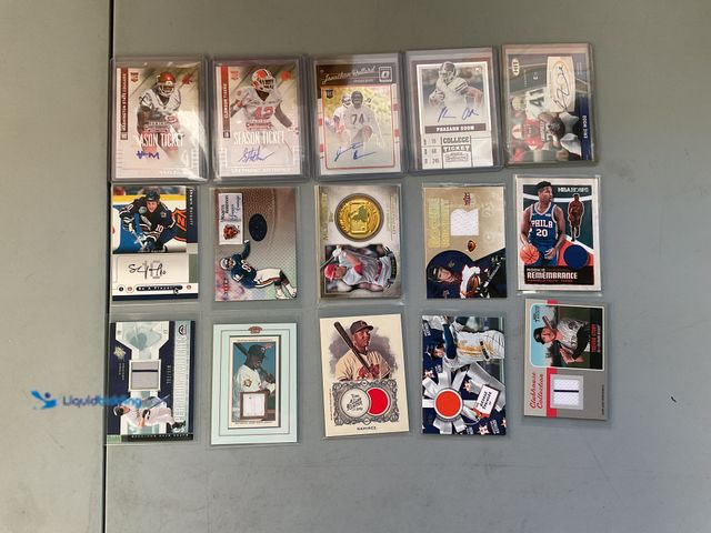 Lot 49-1505356 - COLLECTIBLE AMAZING LOT OF 15 JERSEY, PATCH, AUTO, NUMBERED AND MORE SPORTS CARDS FROM VARIOUS YEARS...