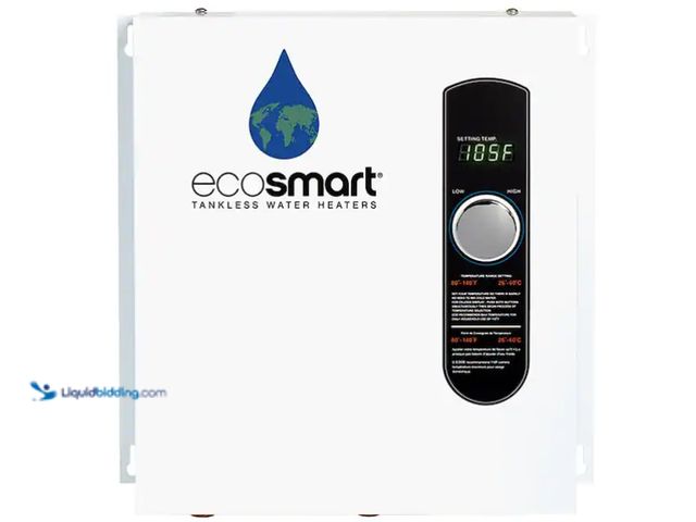 Lot 49-1599603 - Eco Smart 24 kW 4.68 GPM 240-Volt Electric Tankless Water Heater, MSRP $530.00, Model # ECO 24, Unus...