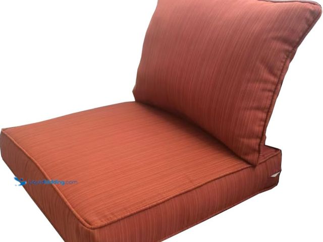 Lot 49-5437963 - MEETHASUNY Outdoor Patio Furniture Replacement Cushions,25X25X5 Inch Deep Seat Chair Seat Back Cushi...