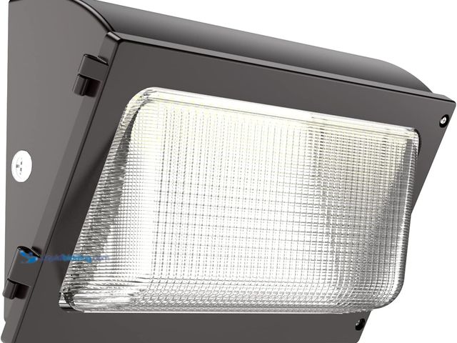 Lot 49-5546174 - HYPERLITE LED Wall Pack Light 120W with Dusk to Dawn Photocell and Glass Lens LED Security Flood Com...