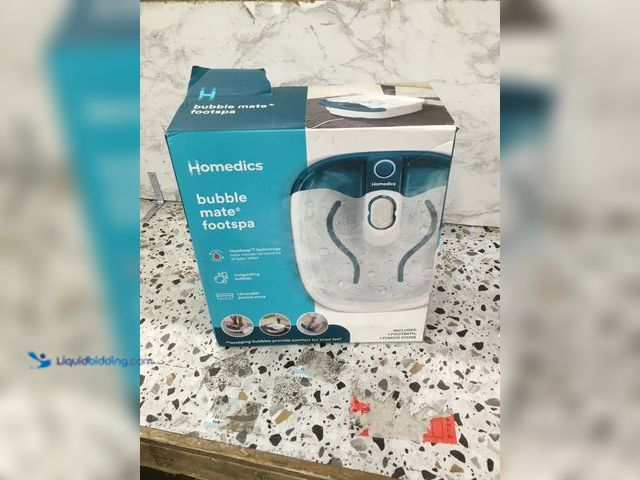 Lot 49-5478760 - Homedics Bubble Mate Footspa Item is unused powers on
