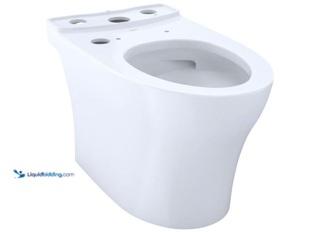 Lot 49-5510921 - TOTO® Aquia® IV Elongated Universal Height Skirted Toilet Bowl with CEFIONTECT®, WASHLET®+ Ready, Co...