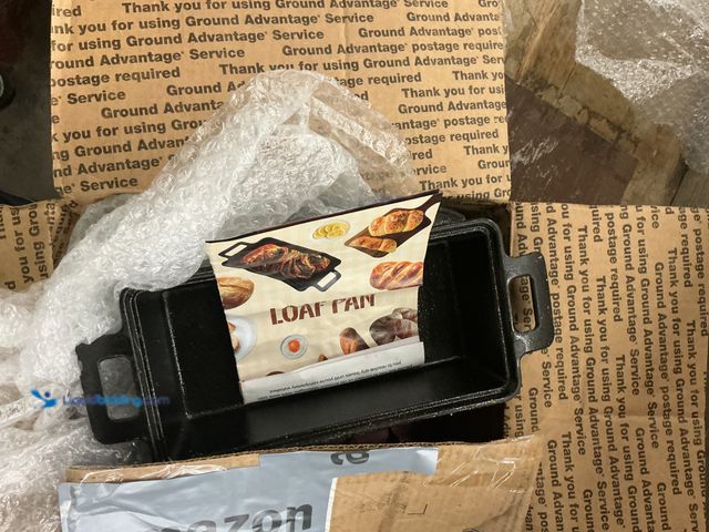 Lot 49-5549962 - Cast Iron Loaf Pan  | Bread Baking Pans | Even Heat Distribution for Homemade Bread, Cake, Meatloaf ...