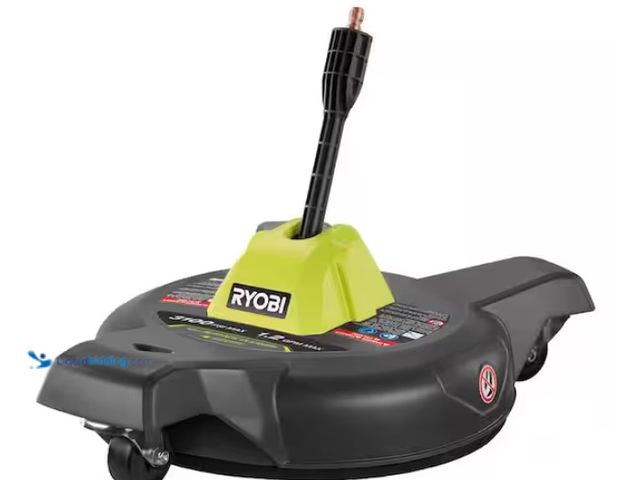 Lot 49-1567799 - RYOBI 12 in. 3100 PSI Electric Pressure Washer Surface Cleaner with Caster Wheels, Model # RY31SC312...