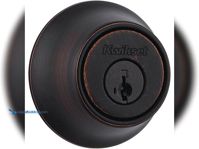 Lot 49-5445959 - (2) Kwikset 660 Venetian Bronze Single Cylinder Deadbolt featuring SmartKey Security and Microban Te...