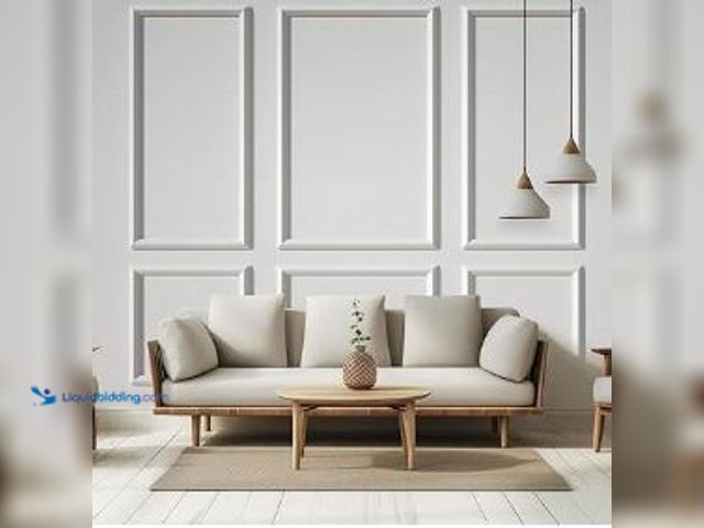 Lot 49-3464304 - NeatiEase Peel and Stick Wall Molding Kit 6-Frame Pre-Made, Luxe Architectural Wall Moulding Panel F...
