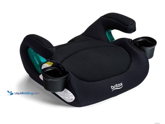 Lot 49-3566890 - Britax UpNGo Backless Booster Car Seat - Black: Machine Washable Seat Pad, Fits 3 Car Seats Across, ...