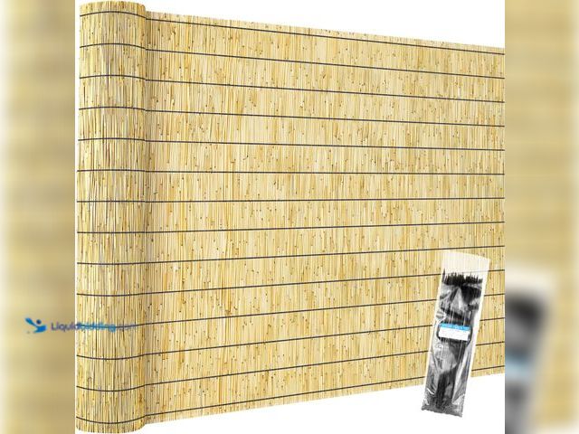 Lot 49-5450241 - Natural Reed Fencing Rolls,5.5FT X 16.4FT Reed Screen Curtain Fence Covering Privacy Bamboo for Outd...