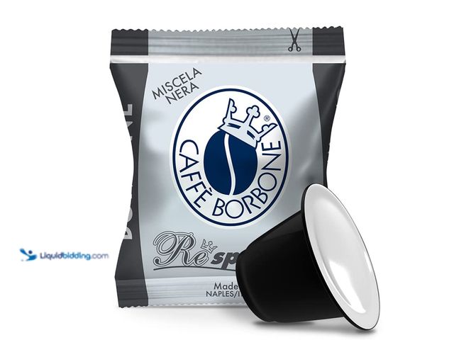 Lot 49-5410899 - Caffe Borbone Nespresso Compatible Coffee Pods, Black Blend, Medium Roast, Arabica and Robusta Blend...