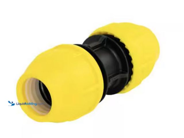 Lot 49-2020862 - HOME-FLEX 1 in. IPS DR 11 Underground Yellow Poly Gas Pipe Coupler, Model # 250157. MSRP: $32.81. Un...