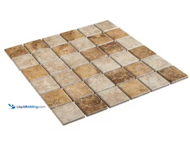 Lot 49-2022978 - Approx. (60) sq. ft. of Daltile Rio Mesa Desert Sand 12 in. x 12 in. x 6 mm Ceramic Mosaic Floor and...