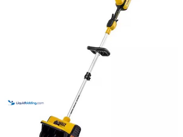 Lot 49-1572016 - DEWALT 10 in. 20-Volt MAX Battery Powered Snow Shovel Snow Thrower with Adjustable Direction and Tel...