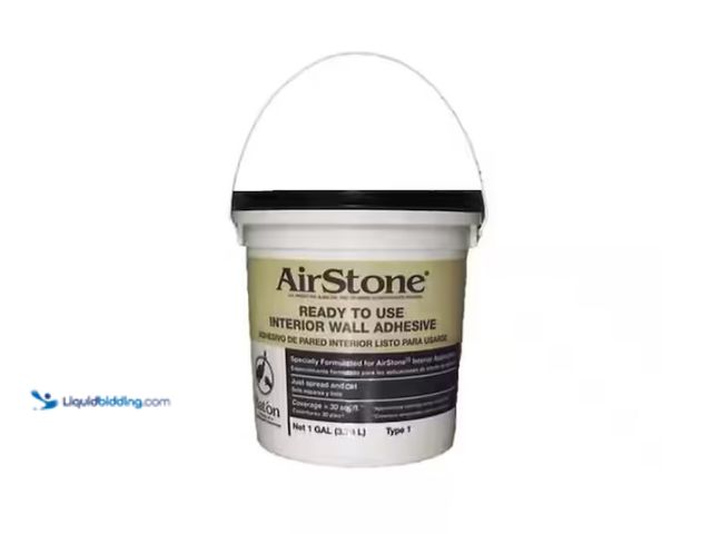 Lot 49-1622837 - Lot of (2) AIRSTONE IA1O 1 gal. Interior Stone Veneer Adhesive, Model # IA1O, New  Ref#PA0710