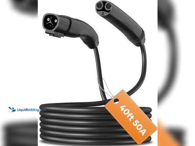Lot 49-3511727 - 40ft NACS Extension Cord,Up to 50A 240V Without Drops in Power,Compatible with Model 3/Y/X/S (40ft) ...