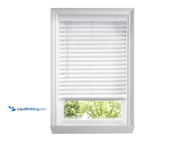 Lot 49-1622774 - Lot of (2) Home Decorators Collection White Cordless 2 in. Faux Wood Blind - 27.25 in. W x 64 in. L ...