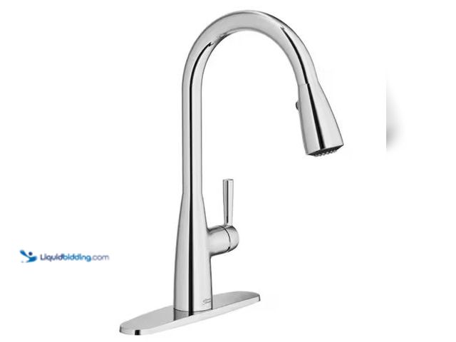 Lot 49-2001596 - American Standard Fairbury 2S Single-Handle Pull-Down Sprayer Kitchen Faucet in Polished Chrome, Mod...