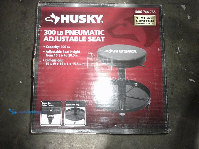 Lot 49-1517174 - Husky
Pneumatic Adjustable Creeper Seat with 15 in. Tool Storage Tray, Model # HPL4803-DIP, New (Fa...