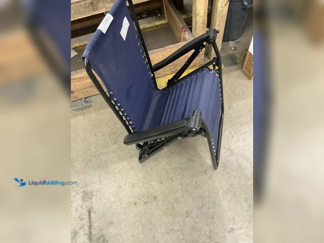 Lot 49-5541424 - Folding Patio Lounge Chairs (blue) (dirty) Unused