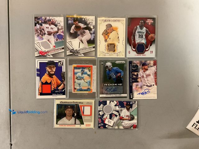 Lot 49-1830580 - COLLECTIBLE LOT OF 10 SPORTS CARDS INCLUDING JERSEY PATCH, AUTO, NUMBERED AND MORE LOADED WITH GREAT...