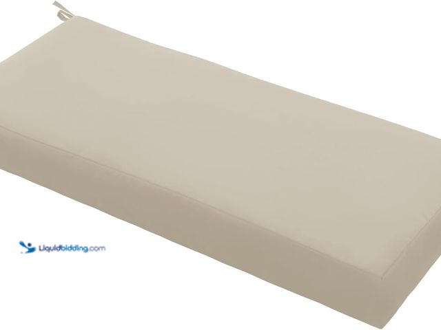 Lot 49-5435665 - Outdoor Bench Cushion Waterproof 59"x18" – Fade-Resistant Patio Furniture Cushion with Ties for Love...