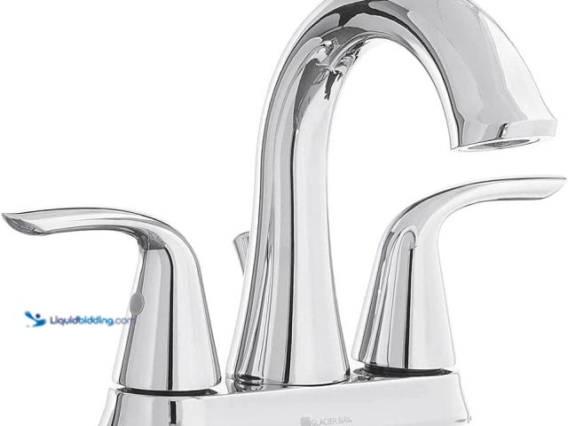 Lot 49-3616705 - Glacier Bay Irena 4 in Centerset Bathroom Faucet 2 Handle - Unused , has attachments UPC 01993464732...