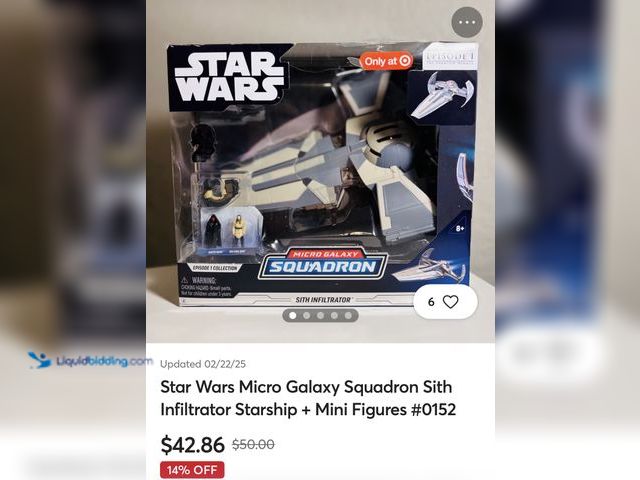Lot 49-1831701 - Star Wars micro galaxy squadron #0152. New in box has a tear in the front of box see picture. Unused...