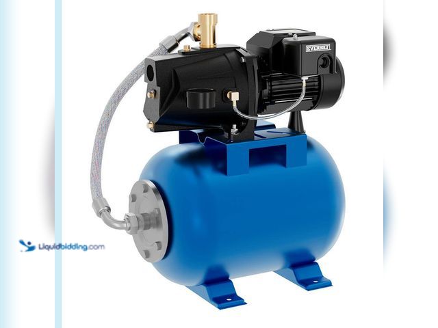 Lot 49-5424476 - Everbilt 1/2 HP Shallow Well Jet Pump with 6 gal. Tank Used Model # AUTOJ100A2