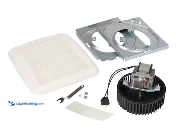 Lot 49-1567691 - Broan-NuTone QuicKit 60 CFM 3.0 Sones Bathroom Replacement Motor and Grille/Cover, Up to 50% quieter...