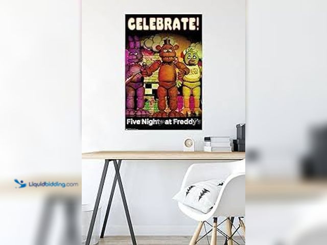 Lot 49-5539911 - QTY 24 - Trends International Five Nights at Freddy Poster Decal 18" X 24", Model# 042692056712, Unu...