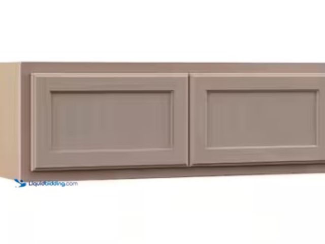 Lot 49-1519258 - Hampton Bay 36 in. W x 12 in. D x 12 in. H Assembled Wall Kitchen Cabinet in Unfinished with Recesse...