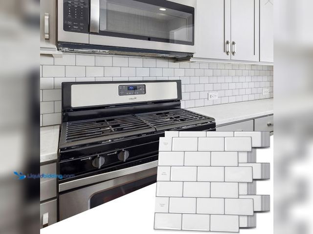 Lot 49-5453455 - Lot of 3. Art3d 12"x12" Backsplash Tile Peel and Stick, 10-Sheet Stick on Subway Tiles for Kitchen,W...