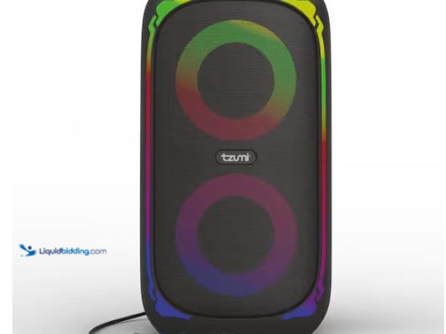 Lot 49-1627438 - Tzumi Super Bass Jobsite Speaker Model # 9525HD, Unused, Has Charger, Has Attachments, Powers On, Te...