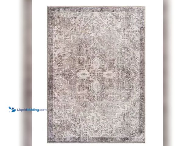 Lot 49-2006363 - World Rug Gallery Savina Traditional Machine Washable Area Rug Beige 9 ft. x 12 ft. Area Rug, Model ...