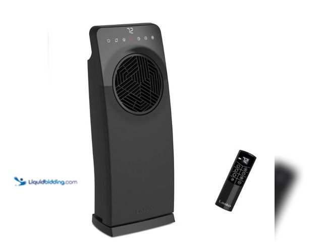 Lot 49-1625213 - Lasko Revolution II 23" Ceramic Console Space Heater, 1500W, Remote, 3 Heat Settings, Child Lock, Bl...