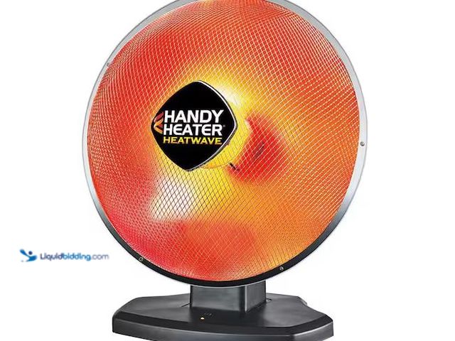Lot 49-1568931 - Handy Heater 1500-Watt 18.5 in. Electric Ceramic Parabolic Space Heater with Tip-Over Safety Model #...