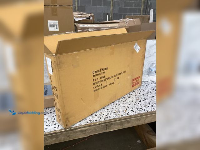 Lot 49-3531486 - Director's Chair Plastic Frame (White) Item is unused.