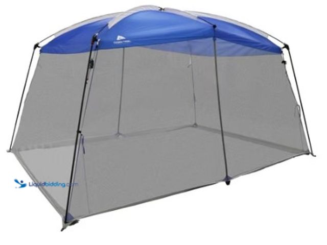Lot 49-3631438 - Ozark Trail Screen House Tent, Blue, 13 ft x 9 ft x 84 in, Model # 5461223700, Slightly used. (NOTE:...