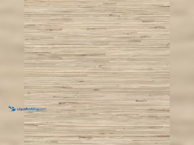 Lot 49-2003582 - Approx. (144) sq. ft. of Kenneth James Daria Neutral Grasscloth Peelable Wallpaper (Covers 72 sq. ft...
