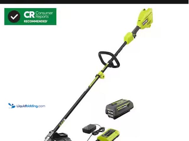 Lot 49-1548497 - RYOBI 18V LXT Lithium-Ion Rapid Optimum Battery Charger Model # RY40ST01K, Used  Ref#SB1031