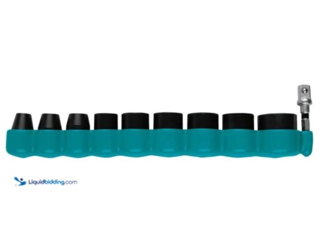 Lot 49-5574055 - Makita Impact XPS 3/8 Inch SAE Impact Socket Set 10 Piece. SKU# E-01672. Unused