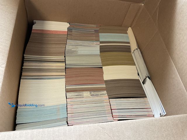 Lot 49-5341505 - LARGE BOX FULL OF 2000+ SPORT CARDS VARIOUS YEARS AND TYPES LOADED WITH STARS AND HALL OF FAMERS