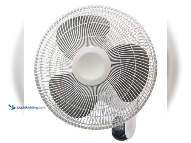 Lot 49-5553551 - Hampton Bay
16 in. Indoor Wall Mount Fan with Remote Model # WF-16AR UNUSED.