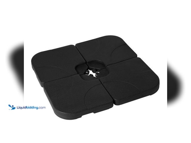 Lot 49-5410629 - WESTIN OUTDOOR Fillable 4-Piece Standard Plastic Universal Patio Umbrella Cross Base Stand with Hand...