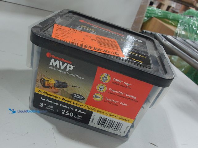 Lot 49-2024766 - Fasten Master MVP Coated Wood Torx Screw 3" #10 (250pcs). Model #298510242499. Unused.   Ref#LBRELIS...