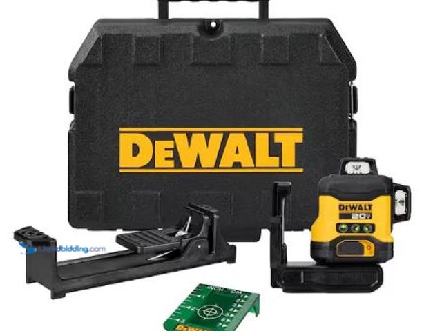 Lot 49-1621848 - DEWALT 20V 3-Beam 360-Degree 3-Plane Laser Level (Tool Only), Model # DCLE34031B, MSRP: $529.00, Unu...