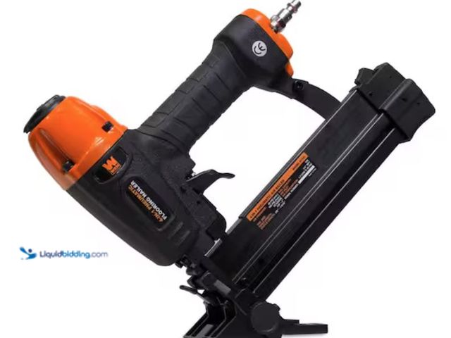 Lot 49-2001166 - WEN 4-In-1 18-Gauge Pneumatic Flooring Nailer and Stapler, Model # 61741K, Unused, Has attachments. ...