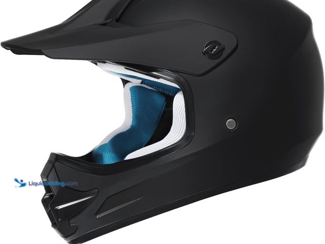 Lot 49-5437677 - Youth Dirt Bike Helmet DOT Certified - Full Face Motorcycle Helmet for Off-Road, ATV, Street Riding....