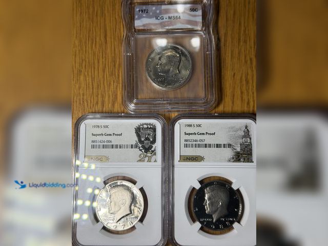 Lot 49-1975143 - 3 3 50C ,1988,1972,1978