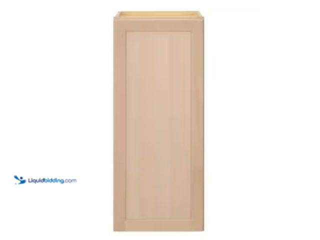 Lot 49-2025112 - Hampton Bay 18 in. W x 12 in. D x 42 in. H Ready to Assemble Wall Kitchen Cabinet in Unfinished with...